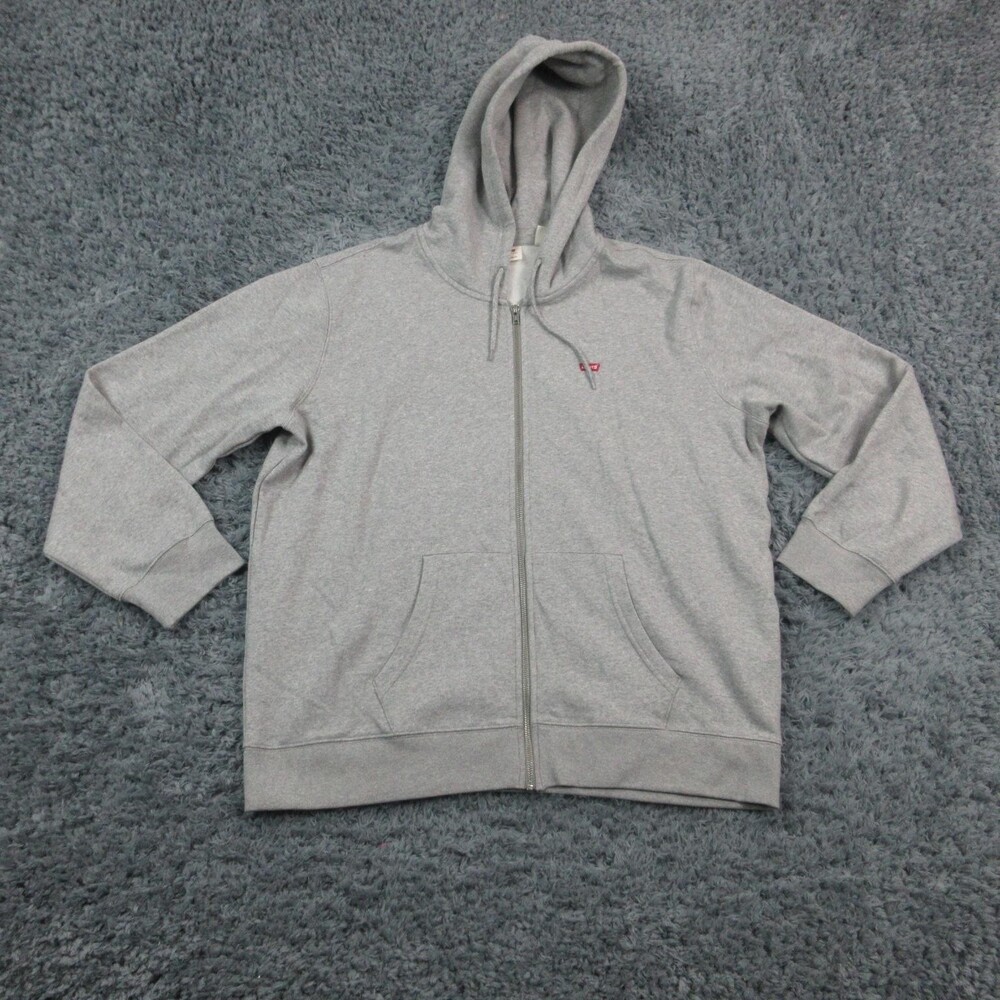 Levi's Hoodie Mens XL Housemark Sweatshirt Full Zip Standard Fit Drawstring NWT